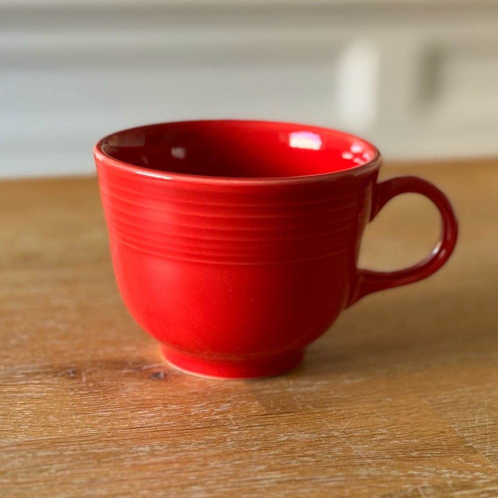 Fiesta Scarlet Red Tea Cup